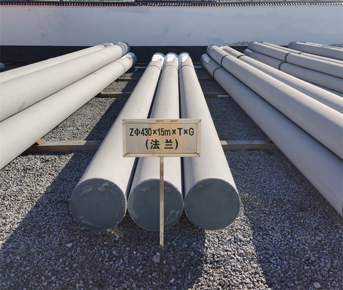 涪陵430×15米×T×G砼电力电杆